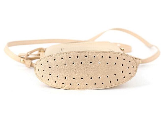 Delvaux Weiche Mini-Eimer-Tasche Torion von Pin Toy Braun - Ansicht 4