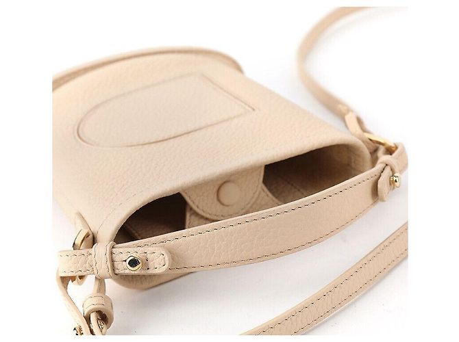Delvaux Weiche Mini-Eimer-Tasche Torion von Pin Toy Braun - Ansicht 5
