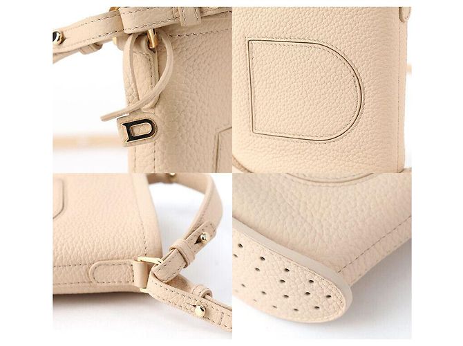 Delvaux Weiche Mini-Eimer-Tasche Torion von Pin Toy Braun - Ansicht 7