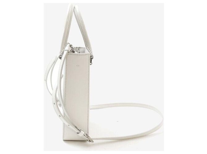 Prada Tote Bag aus gebürstetem Emaille in Weiß - Ansicht 2