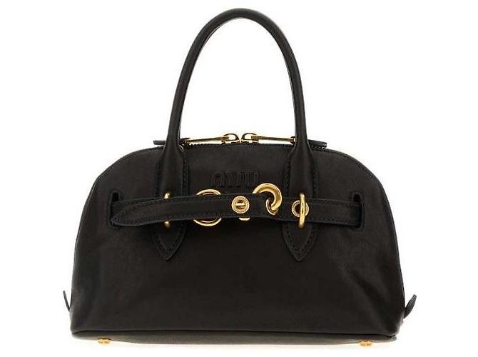 Miu Miu Piccola borsa in pelle nappa Nero - vista 4