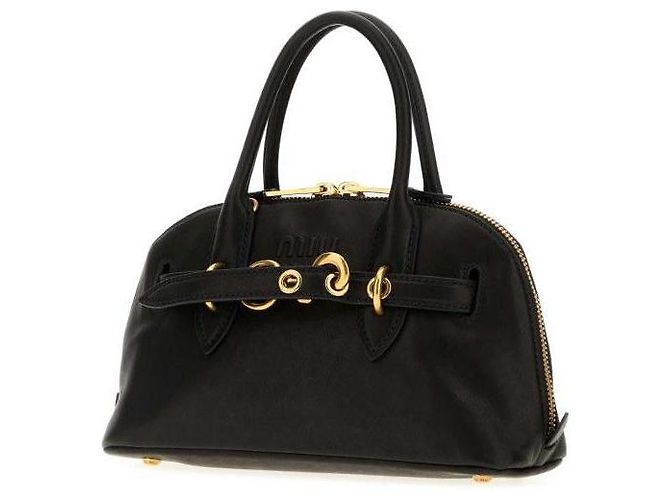 Miu Miu Piccola borsa in pelle nappa Nero - vista 5