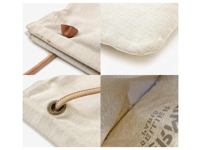Hermès Borsa Alin Canvas Beige Marrone - vista 7