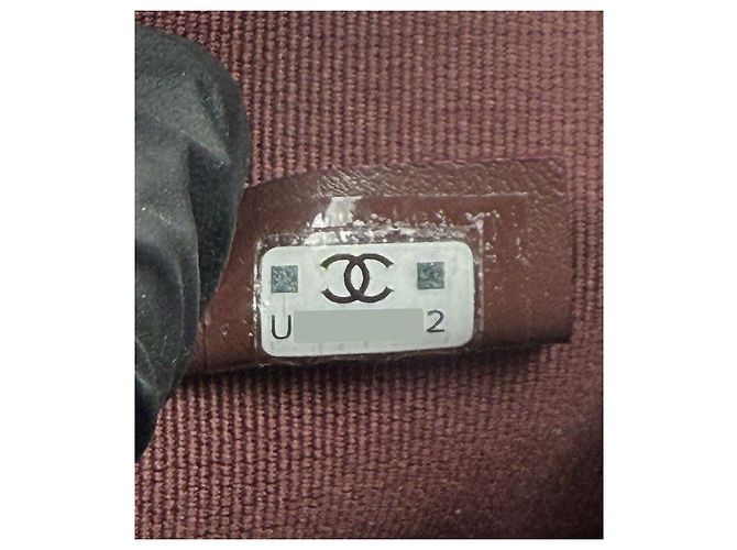 Chanel Mini bolsa transversal em pele de caviar preto em forma de meia-lua com corrente - vista 8
