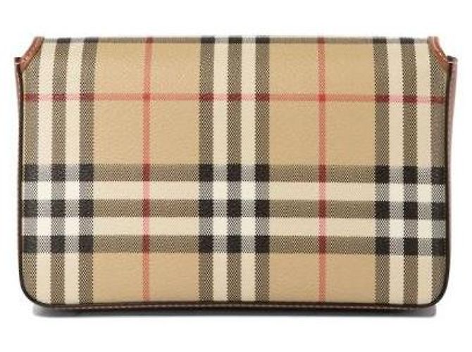 Burberry Bolsa transversal de lona impressa Marrom - vista 6