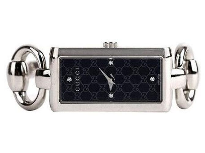 Gucci Diamantarmband aus schwarzem Stahl - Ansicht 2
