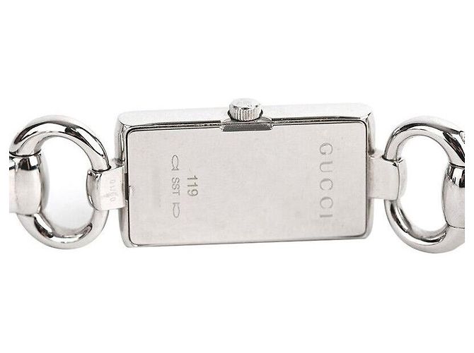 Gucci Diamantarmband aus schwarzem Stahl - Ansicht 5