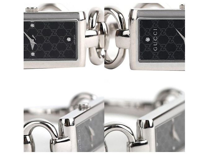 Gucci Diamantarmband aus schwarzem Stahl - Ansicht 6