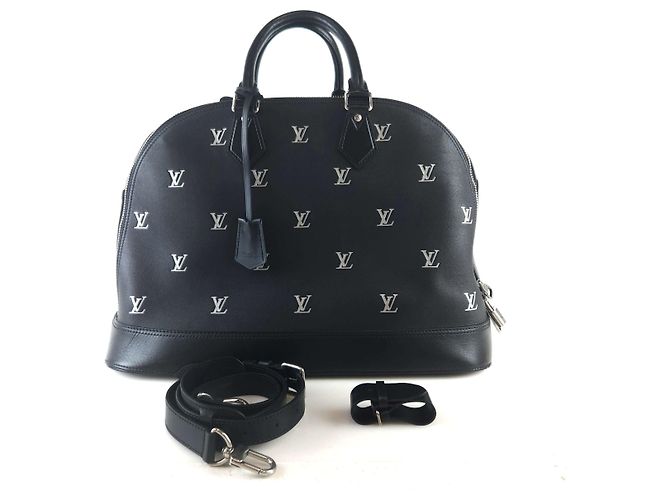 Louis Vuitton Borsa da viaggio Alma in monogramma argento - vista 10