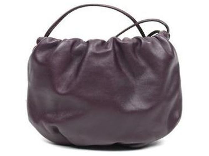 Bottega Veneta Mini bolsa bulbo de couro roxa - vista 3