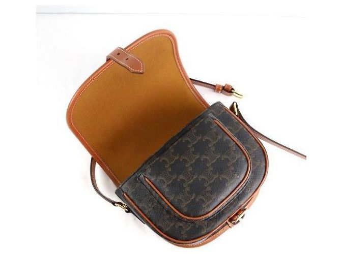 Céline Borsa a Spalla Polka Triomphe Media Marrone - vista 10