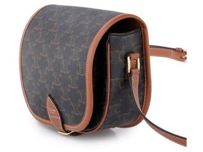 Céline Borsa a Spalla Polka Triomphe Media Marrone - vista 3