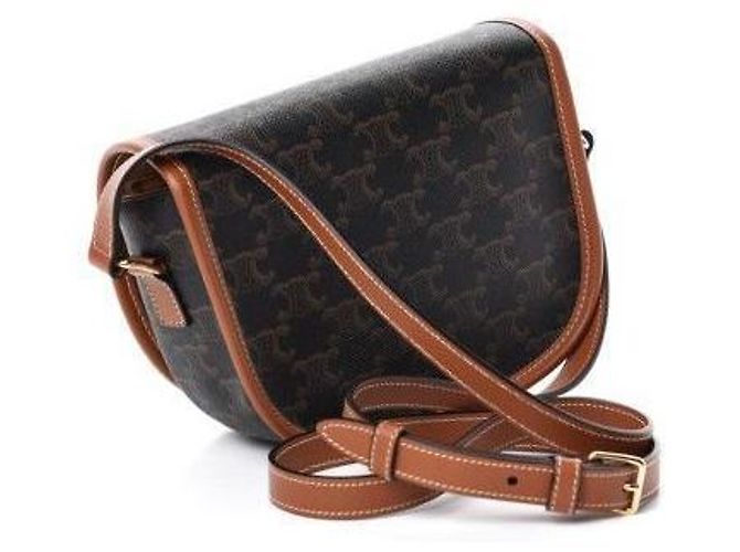 Céline Borsa a Spalla Polka Triomphe Media Marrone - vista 4
