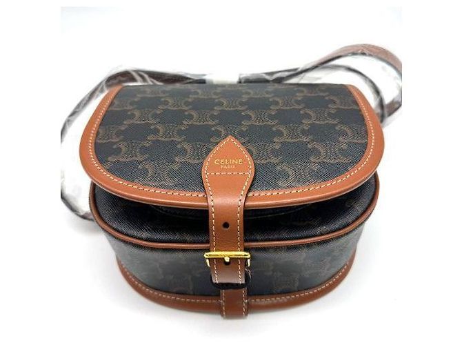 Céline Borsa a Spalla Polka Triomphe Media Marrone - vista 5