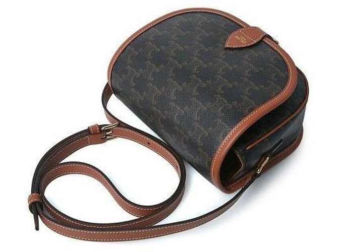 Céline Borsa a Spalla Polka Triomphe Media Marrone - vista 6