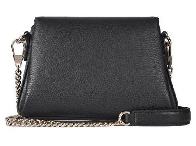 Gucci Borsa a spalla con catena intrecciata Nero - vista 6