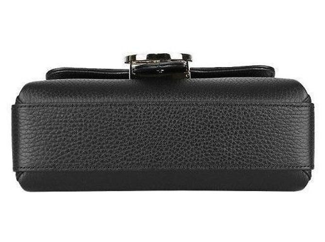 Gucci Borsa a spalla con catena intrecciata Nero - vista 9