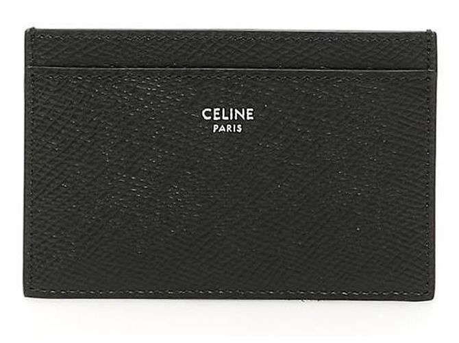 Céline Großer Kartenhalter mit Logo-Prägung Schwarz - Ansicht 2