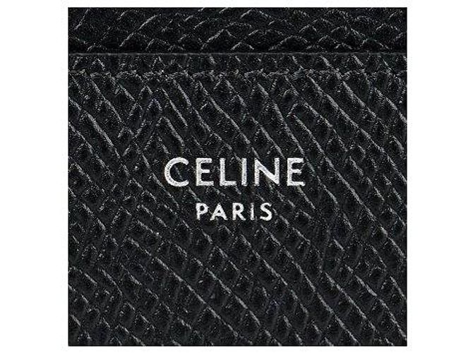 Céline Großer Kartenhalter mit Logo-Prägung Schwarz - Ansicht 3
