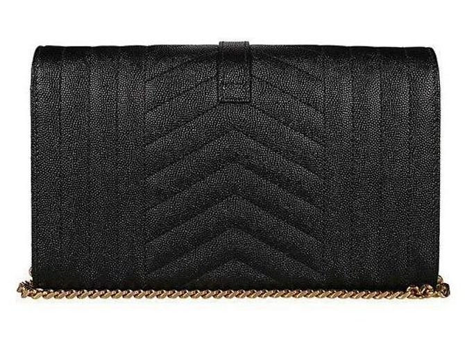 Saint Laurent Borsa portafoglio a busta trapuntata Nero - vista 3