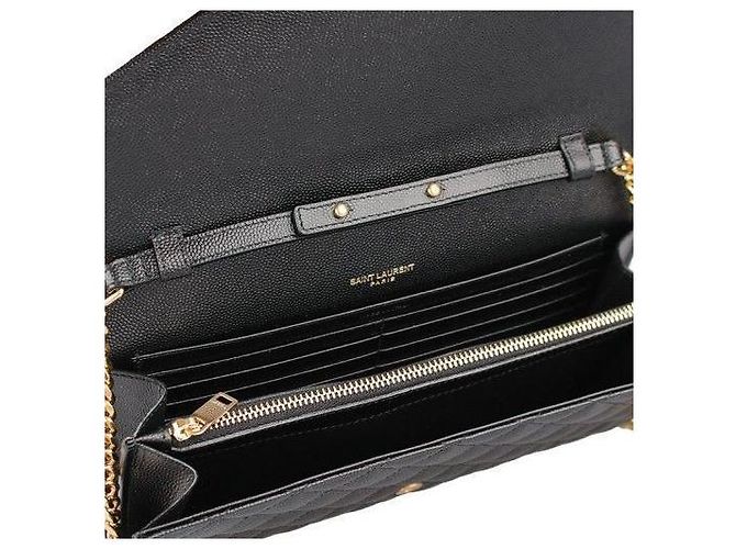 Saint Laurent Borsa portafoglio a busta trapuntata Nero - vista 7