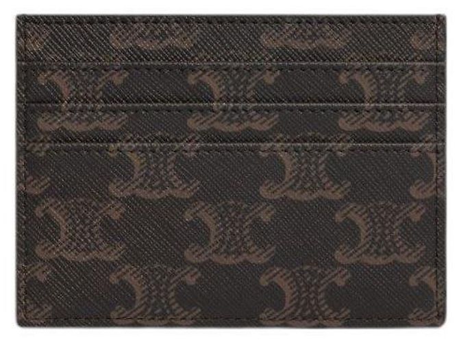 Céline Portacarte Triomphe Marrone - vista 4
