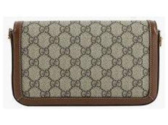 Gucci Borsa a spalla con catena Horsebit per donne Marrone - vista 5