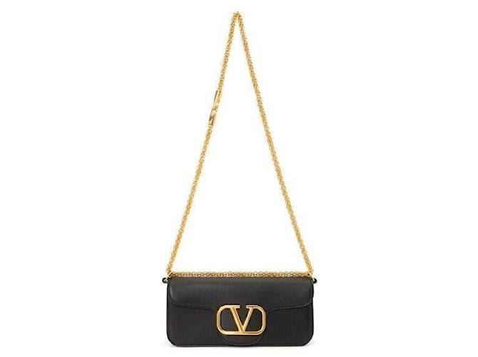 Valentino Borsa a tracolla con catena Nero - vista 3