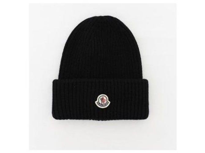 Moncler Woll-Kaschmir-Mütze schwarz - Ansicht 2