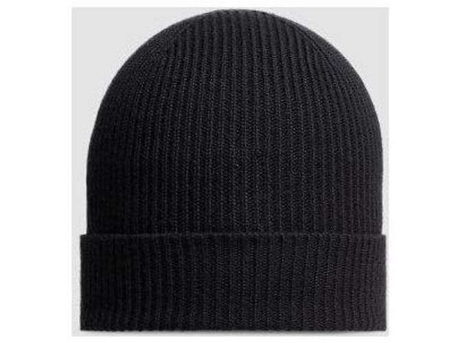 Moncler Woll-Kaschmir-Mütze schwarz - Ansicht 3