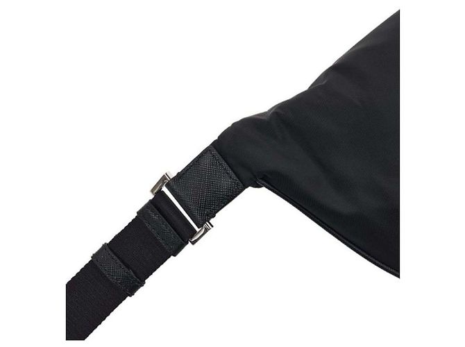 Prada Borsa a cintura in nylon Saffiano nera Nero - vista 6