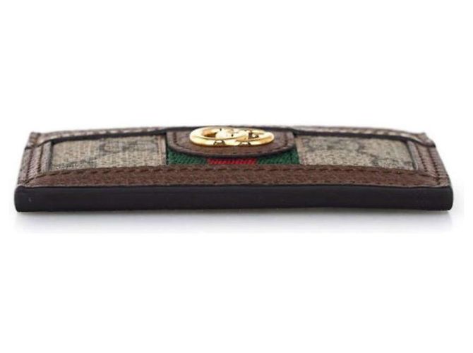 Gucci Portafoglio per carte Ophidia GG Marrone - vista 6