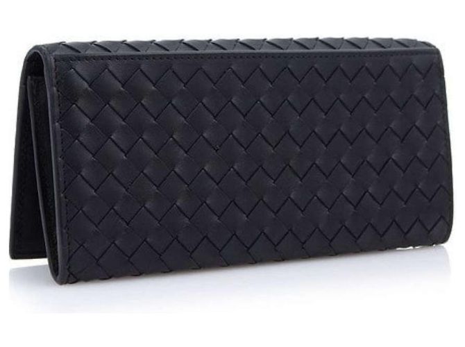 Bottega Veneta Portafoglio lungo classico da uomo Intrecciato Nero - vista 5