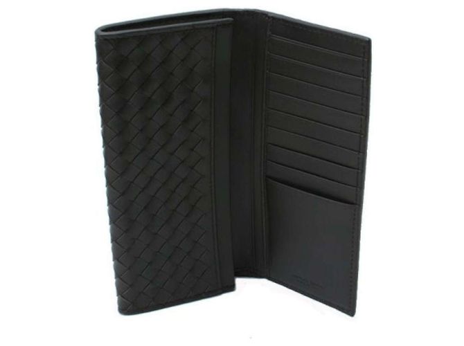 Bottega Veneta Portafoglio lungo classico da uomo Intrecciato Nero - vista 6