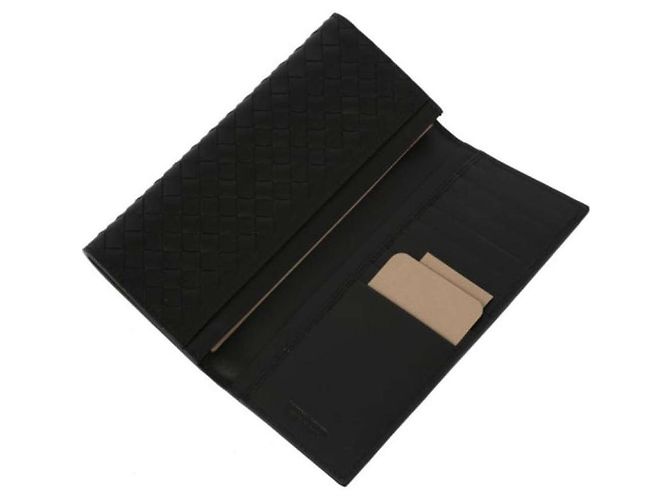 Bottega Veneta Portafoglio lungo classico da uomo Intrecciato Nero - vista 8