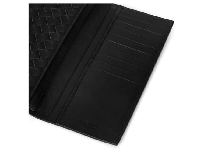 Bottega Veneta Portafoglio lungo classico da uomo Intrecciato Nero - vista 9