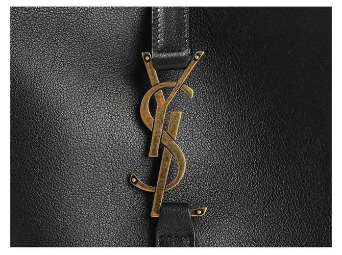 Saint Laurent Borsa a spalla piccola con monogramma nera AAAUQ Nero - vista 3