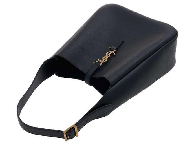 Saint Laurent Borsa a spalla piccola con monogramma nera AAAUQ Nero - vista 5
