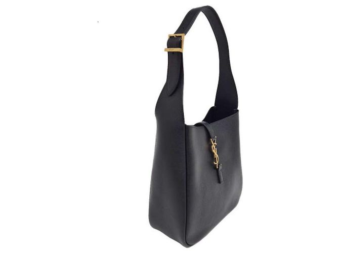 Saint Laurent Borsa a spalla piccola con monogramma nera AAAUQ Nero - vista 7