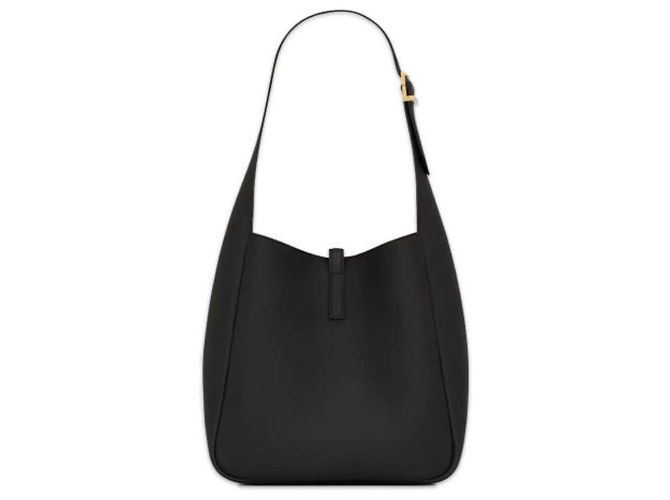 Saint Laurent Borsa a spalla piccola con monogramma nera AAAUQ Nero - vista 8