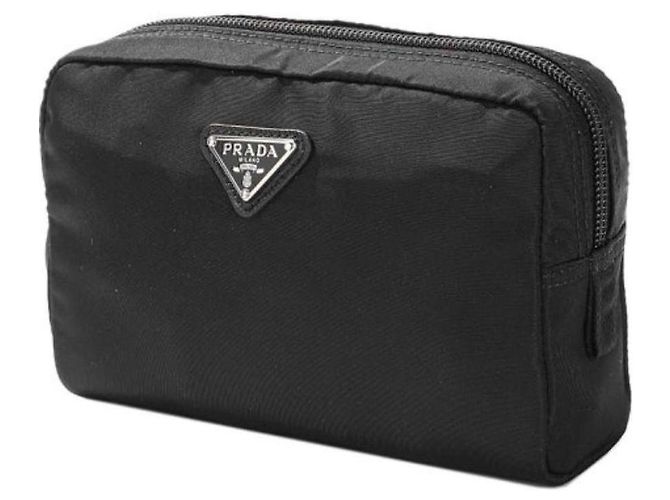 Prada Pochette con Logo Pocono Triangle Nero - vista 2