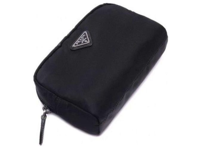 Prada Pochette con Logo Pocono Triangle Nero - vista 8