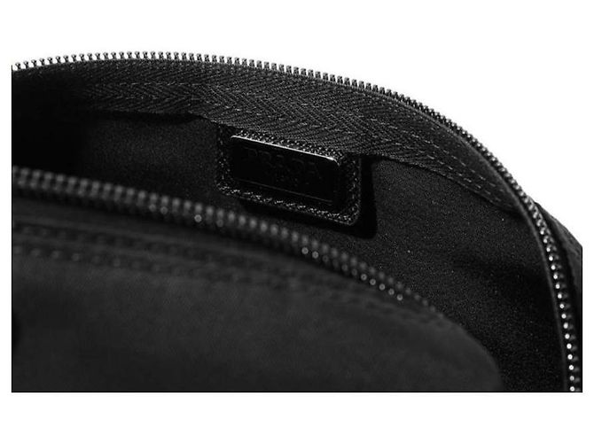 Prada Pochette con Logo Pocono Triangle Nero - vista 9