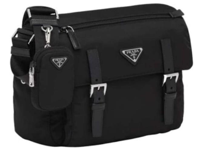 Prada Borsa a spalla Re-Nylon nera Nero - vista 4