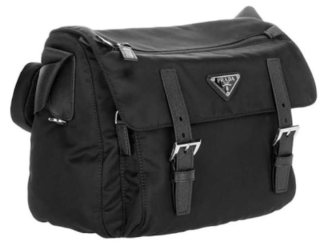 Prada Borsa a spalla Re-Nylon nera Nero - vista 5