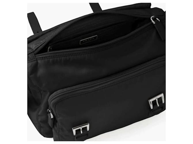 Prada Borsa a spalla Re-Nylon nera Nero - vista 6