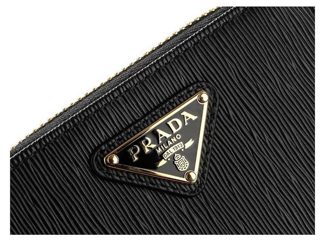 Prada Porte-monnaie VITELLO MOVE Noir - vue 6