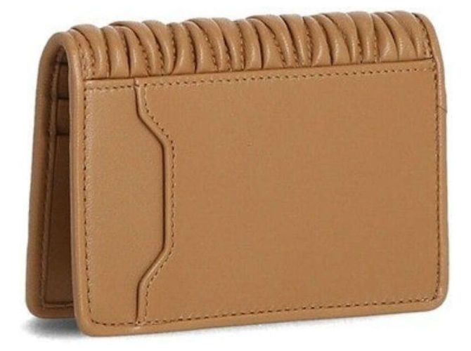 Miu Miu Tarjetero Matelassé AFPP Marrón Castaño - vista 3