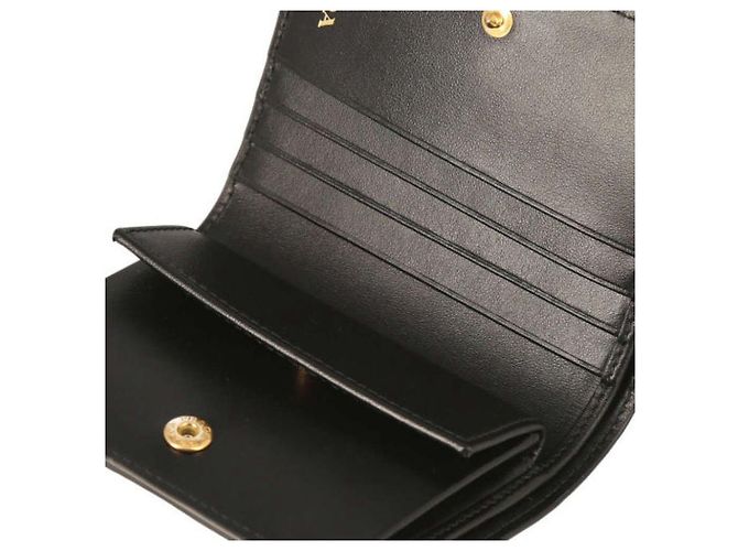 Prada Vitello Folding Wallet Black stamp: - view 6