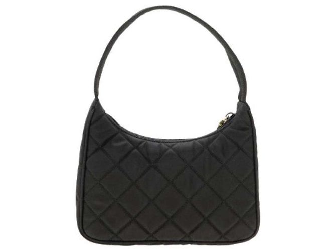 Prada Borsa hobo in nylon trapuntato nera Nero - vista 4